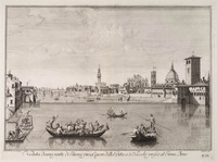 KG 00393
<br/>
Veduta: Florence vanaf de Arno vanuit het Oosten
<br/>
<em>Sgrilli, Bernardo Sanone (werkz. ca. 1735-55)</em>